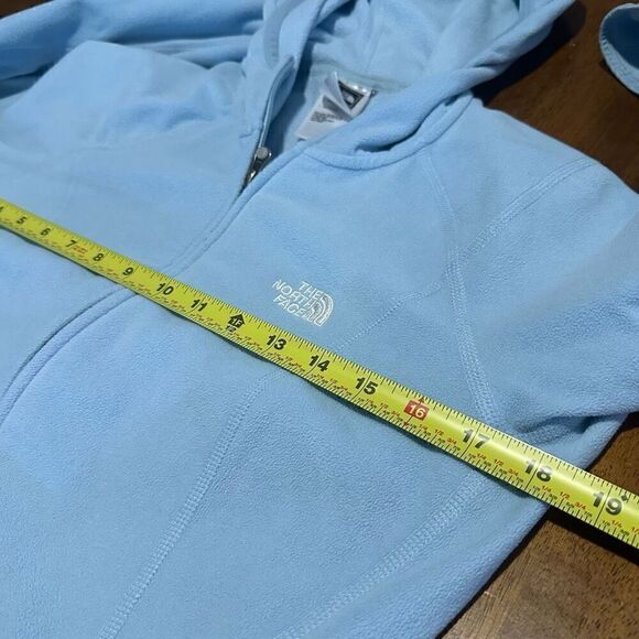 The North Face Jacket Womens Blue Fleece Full Zip Fleece TKA 100 Thumb Holes M - Picture 9 of 11